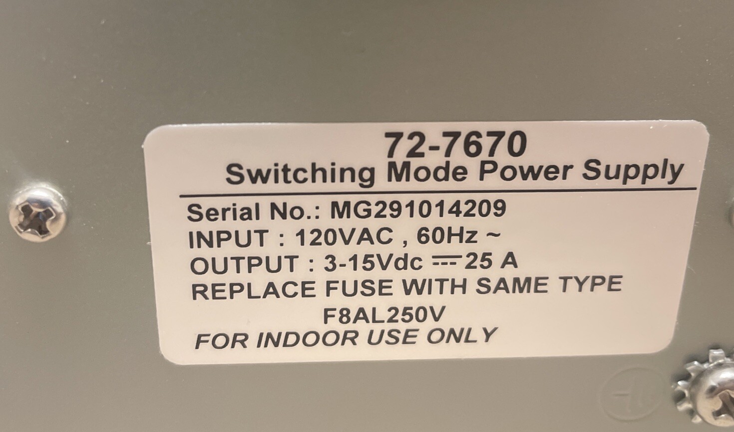 Tenma 72-7670 Switching Mode DC Regulated Power Supply