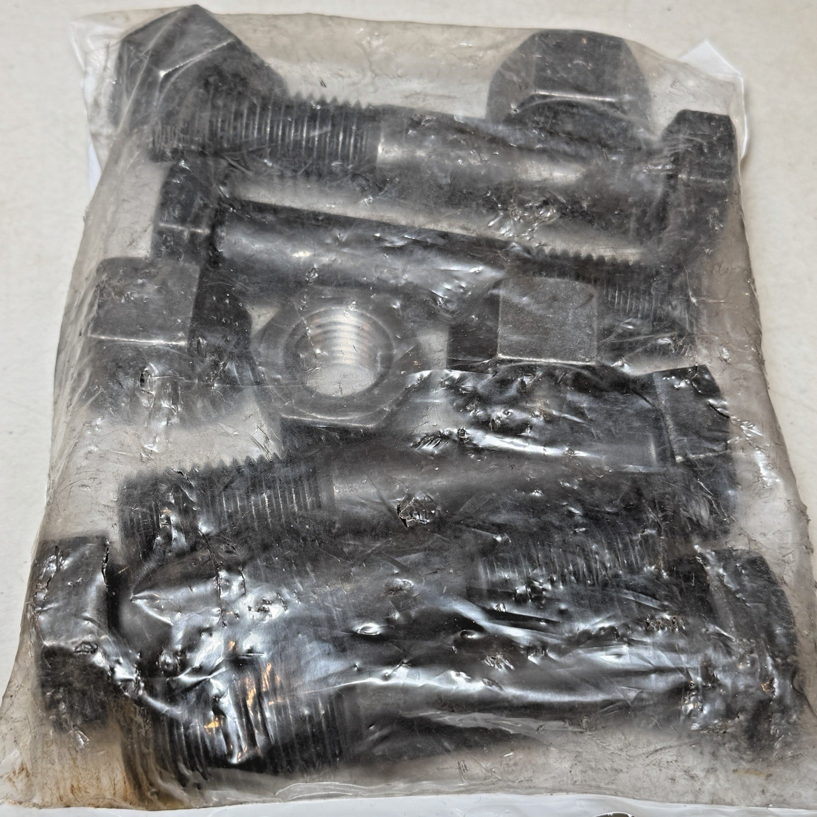 (Qty 5) 1″-8 x 5″ Grade A325 Type 1 Structural Hex Bolt With Nut, Black Oxide