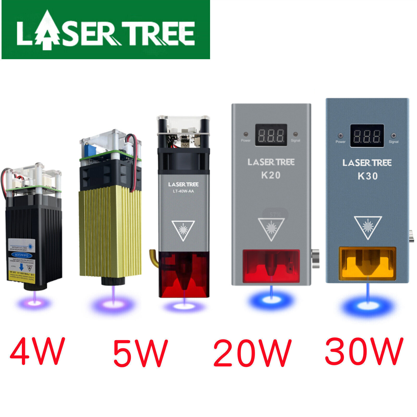 4W 5W 20W 30W 40W 60W Optical Power Laser Module for Laser Engraver Cutting DIY