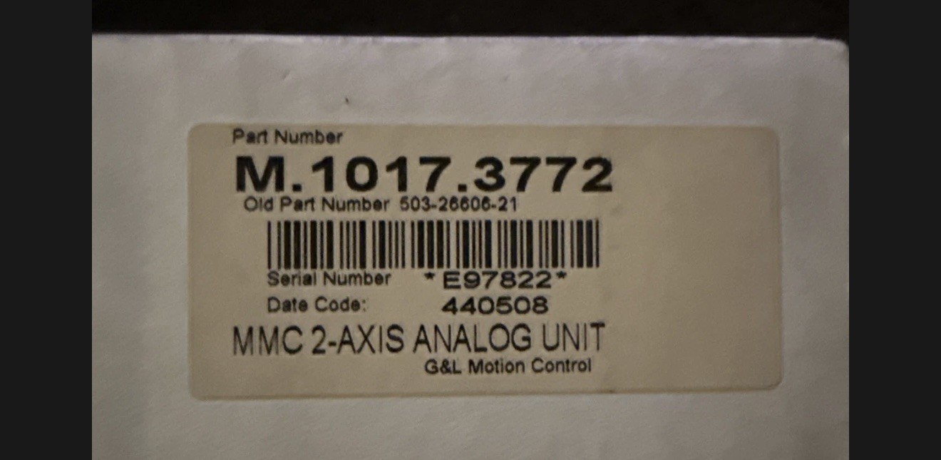 Danaher Motion / Giddings & Lewis M.1017.3774 Axis Analog Unit