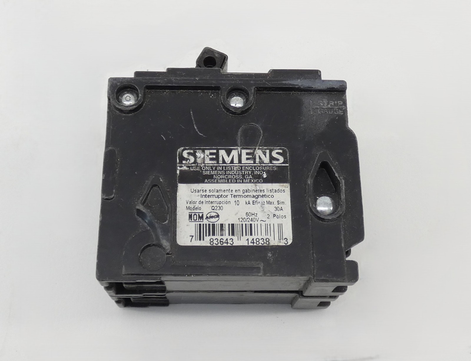 Siemens Q230 Circuit Breaker 2P 30A 120/240V 60Hz