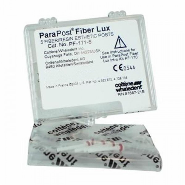 Coltene Whaledent PF171-5 ParaPost Fiber Lux Posts Size #5 Red 5/Pk