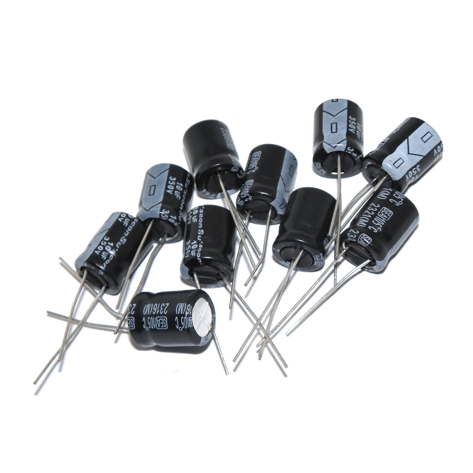 10x 10uF 350V Radial Volume Electrolytic Capacitors 350V 10UF