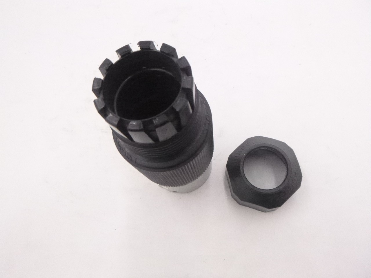 Hubbell 50 Amp 3 Pole 4 Wire 125/250 Volt Locking Male Plug Black
