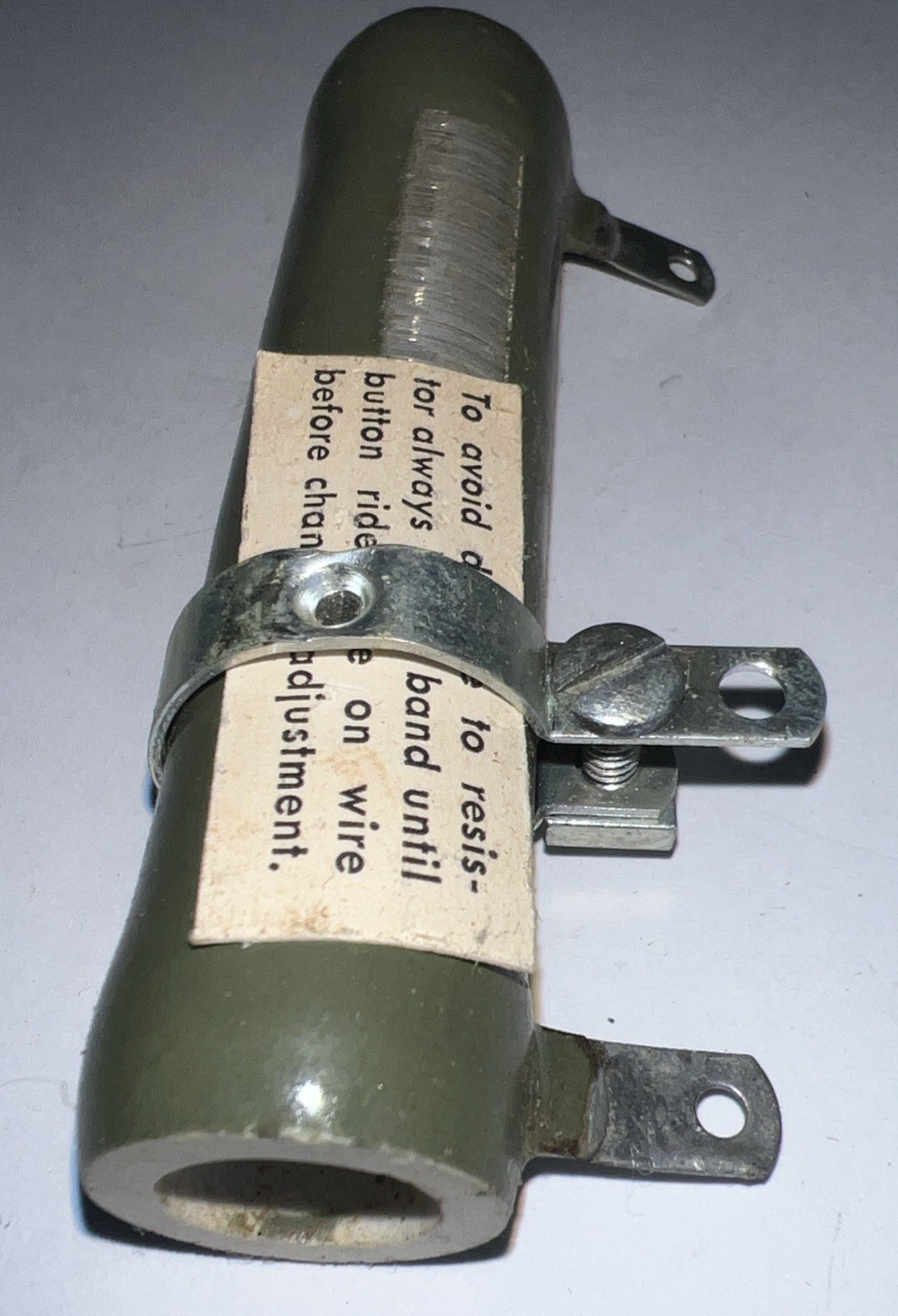 8500 Ohm 50 Watt Adjustable, Tubular Ceramic Power Resistor By TECH-OHM