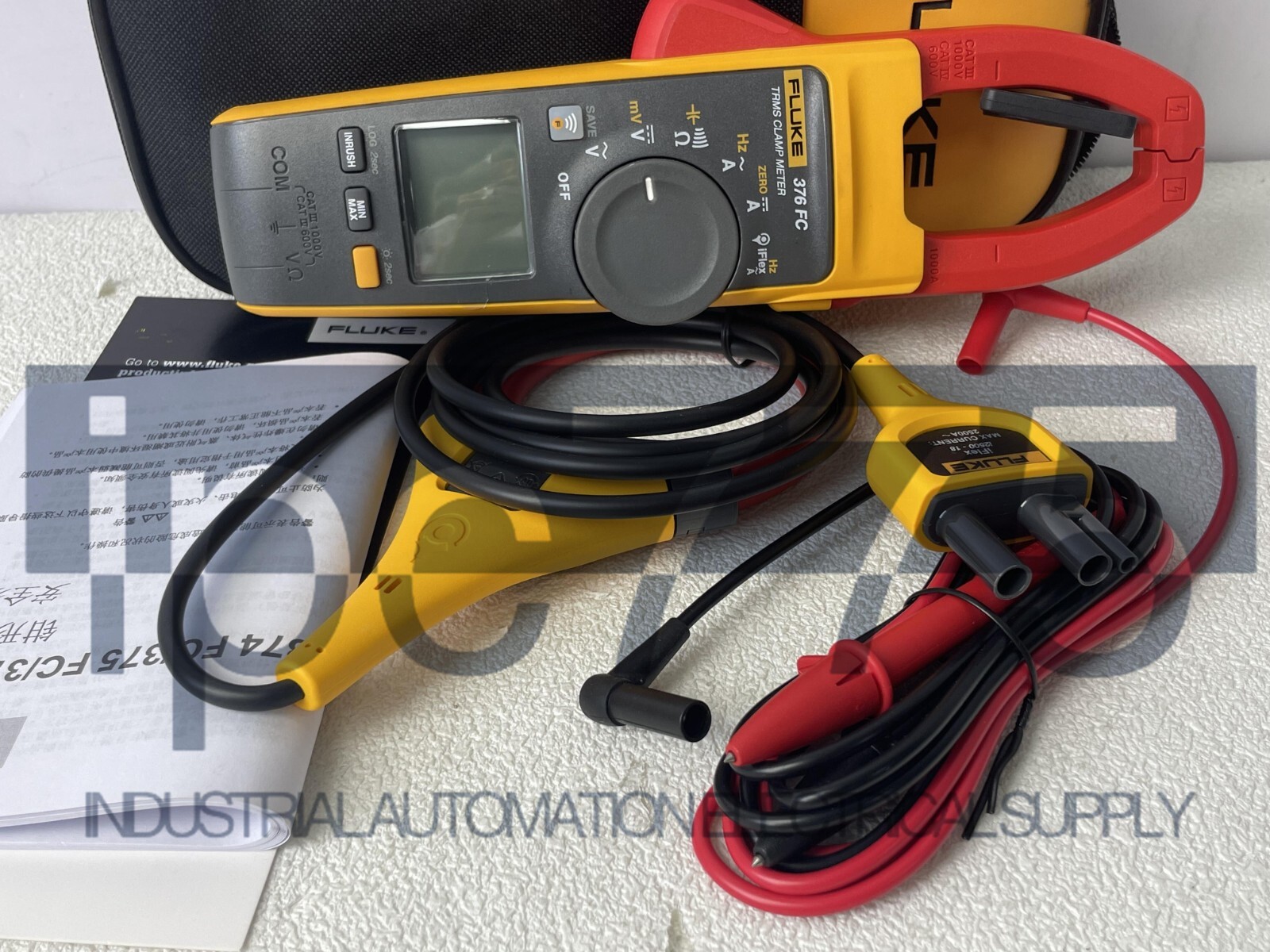 Fluke 376 FC True-RMS AC/DC Volt Ohm Amp Clamp Meter WIFI Connection With iFlex