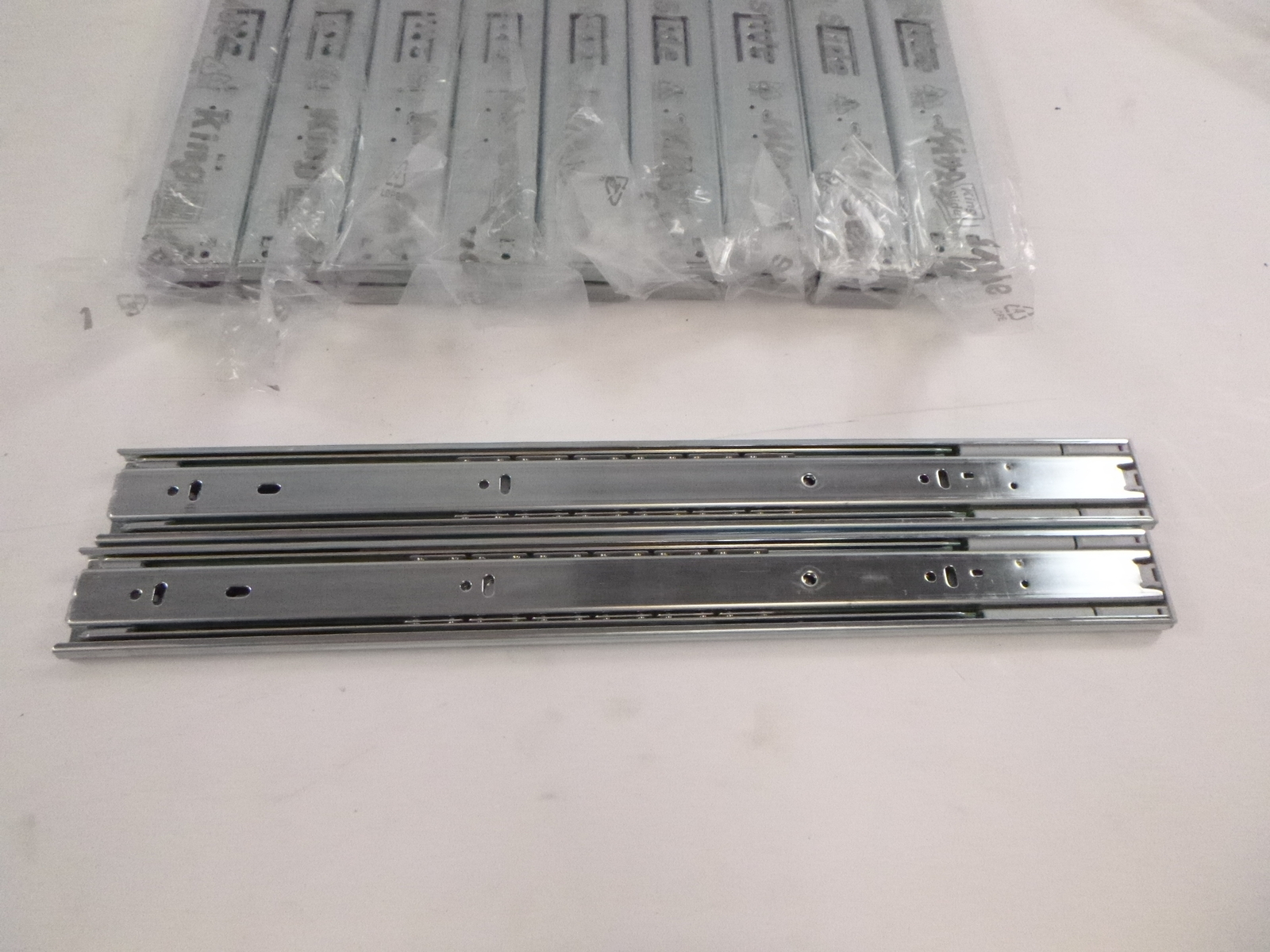 10 Pair 18″ King Slide 280-973 Frameless Soft-Close Full-Extension Drawer Slides