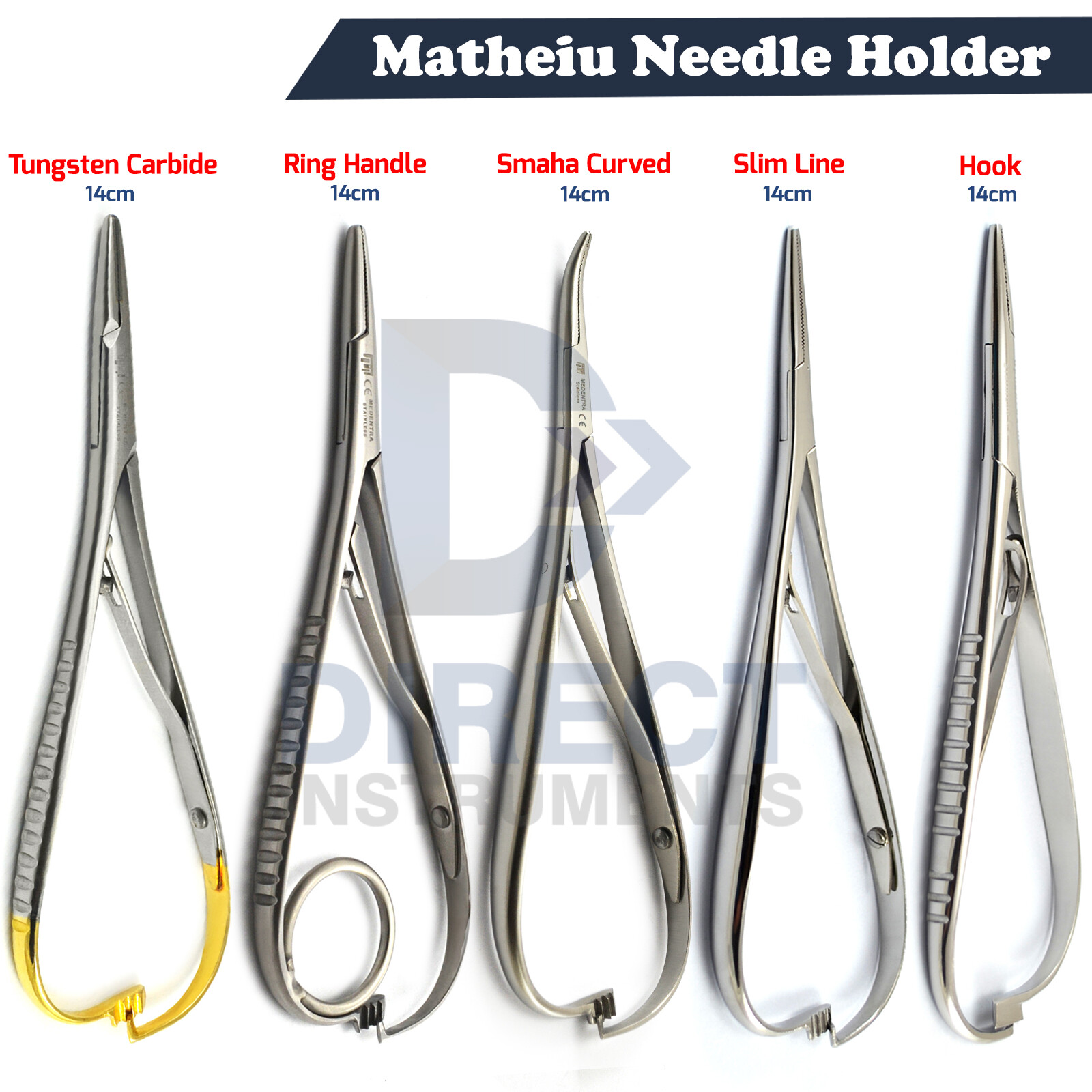 Medentra Mathieu Needle Holder Forceps Orthodontic Ligature Pliers Surgical New