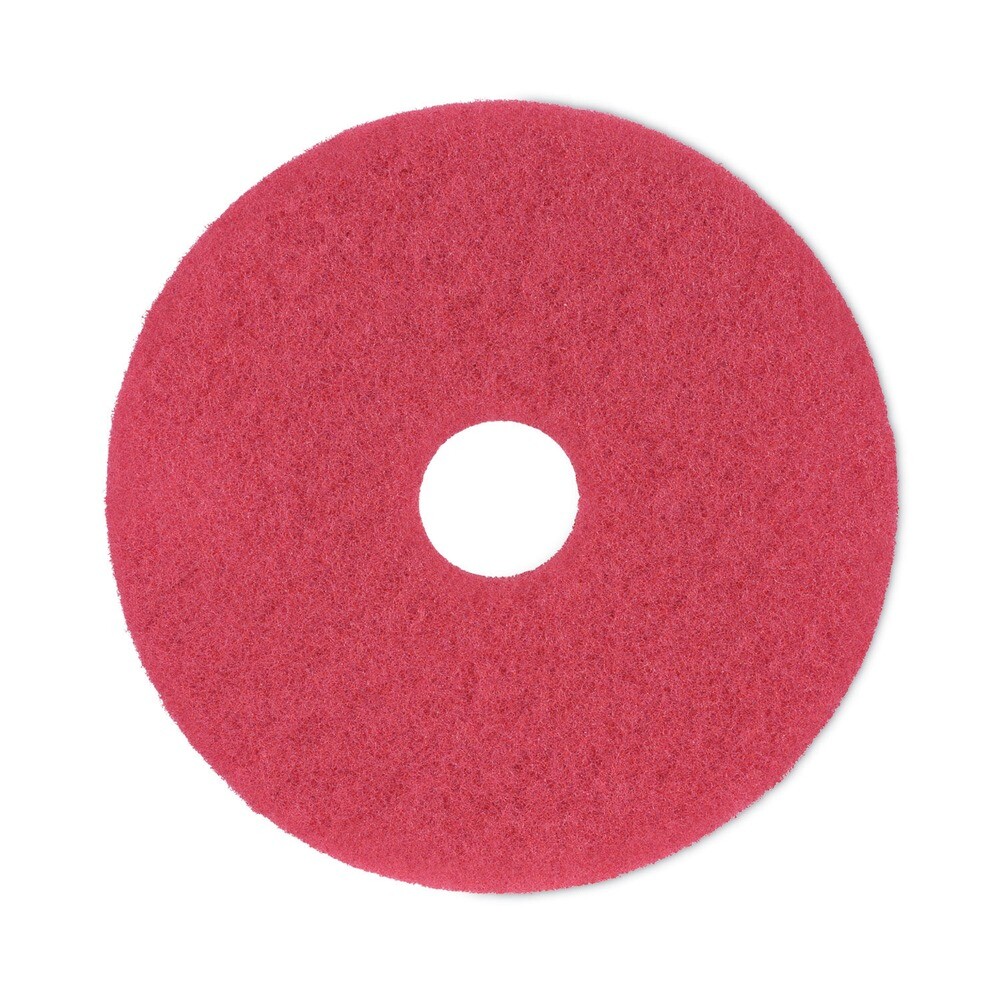 Boardwalk 4016RED 16 in. Buffing Floor Pads – Red (5/Carton) New