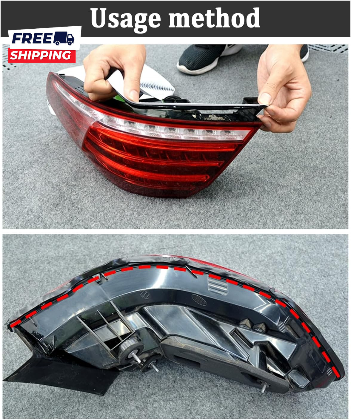 13Ft Car Headlight Sealant Butyl Tape Waterproof Sealant Caulking Tape Avoids