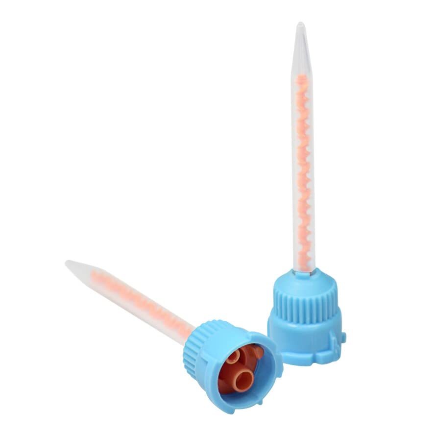 Pac-Dent HP Mixing Tips, Blue (Orange inside). Package of 25 tips