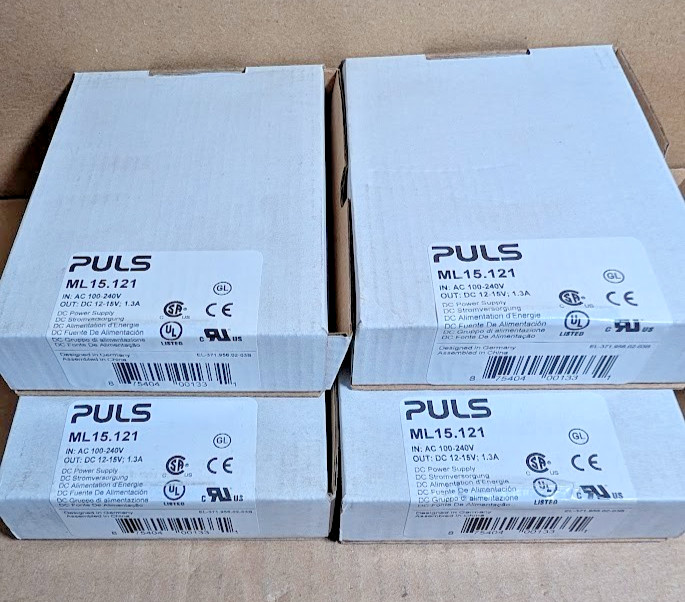 Puls ML15.121 MiniLine DC Power Supply, 100-240VAC- 12VDC, 15W 1.3A (New in Box)