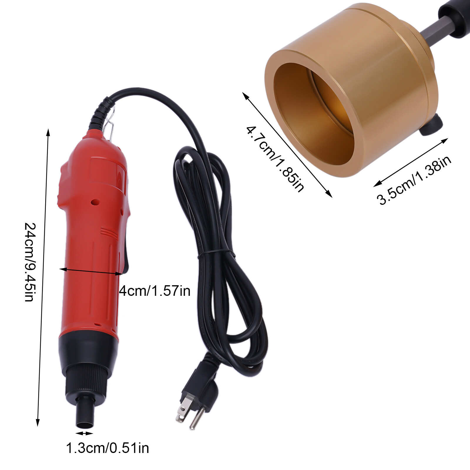 Handheld Electric Bottle Capping Machine Efficient 10-30mm Capper Sealing Tool