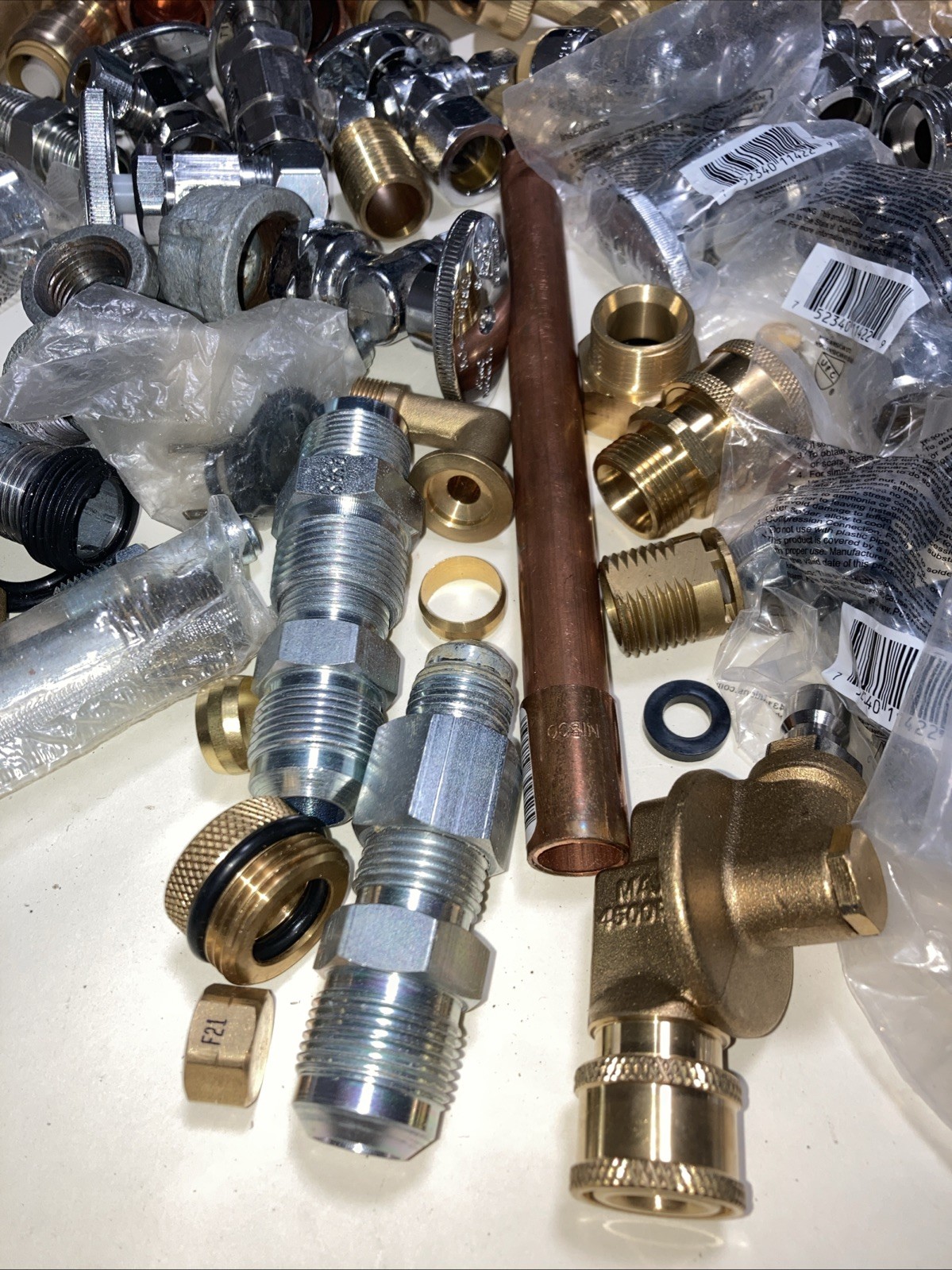 Shark Bite Mixed Fittings, Elbows, Valve, Hose brass, copper, & galvanized steel