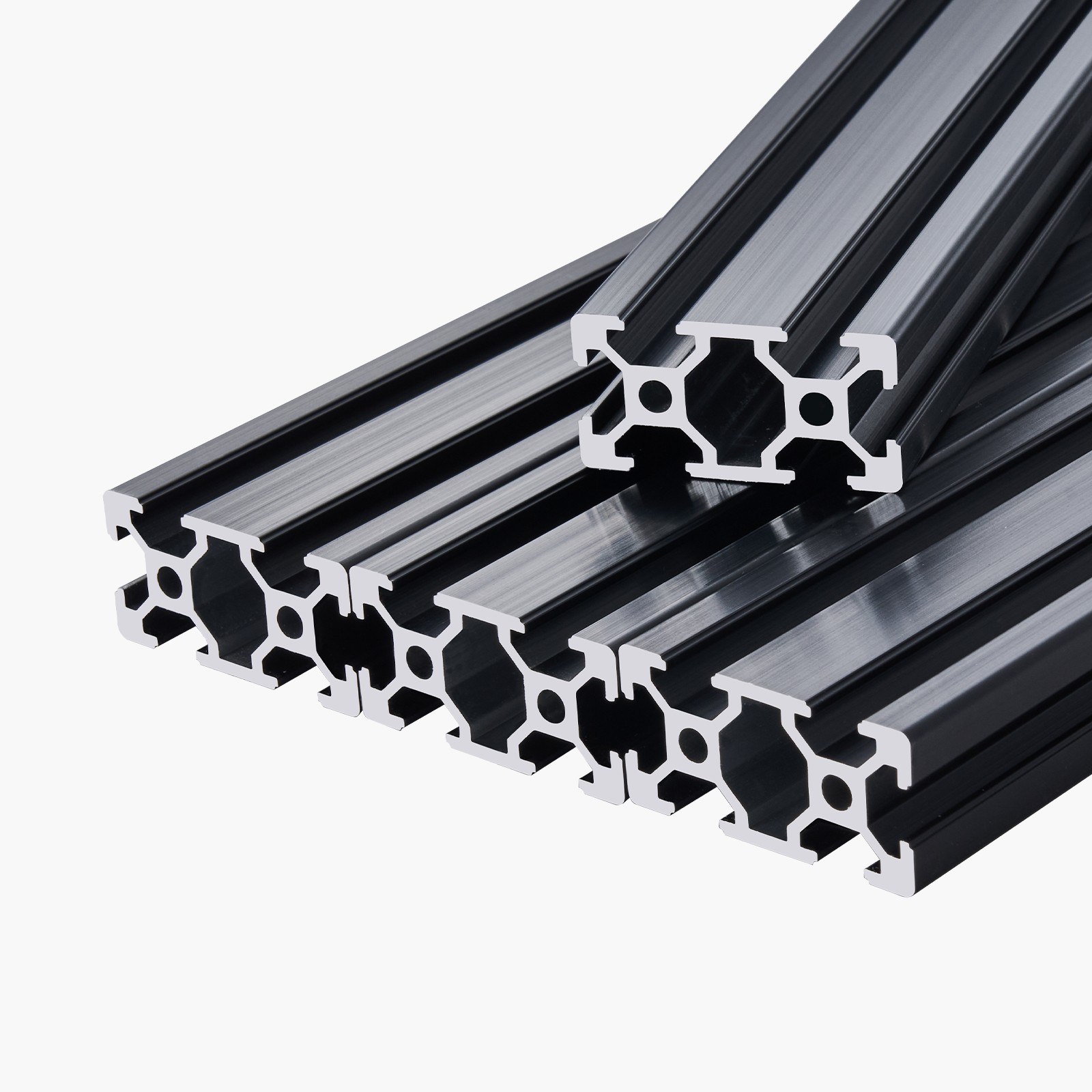 4PCS 39.4 in (1000 mm) T Slot 2040 Aluminum Extrusion Anodized Linear Rail