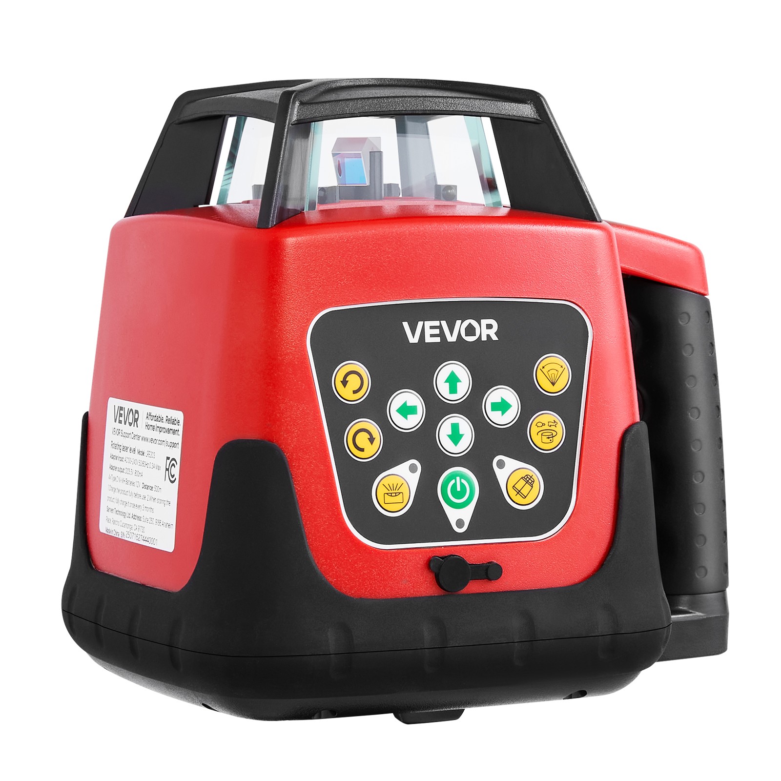 VEVOR 2000ft Rotary Laser Level Kit Self Leveling Green Horizontal with Tripod