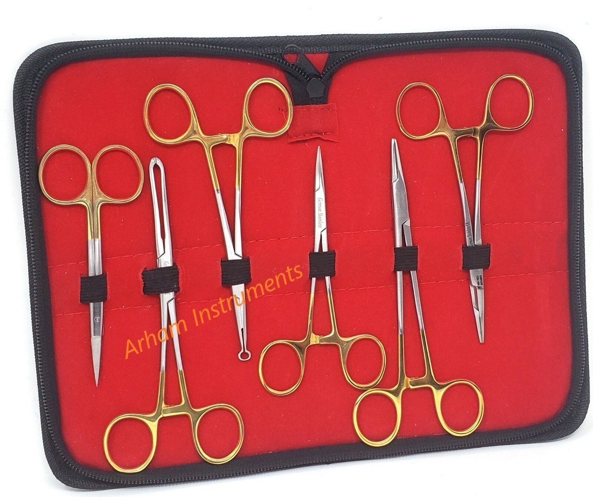 6 Pcs German Sutureless Vasectomy, Meatotomy Set, Urology Surgical Instruments