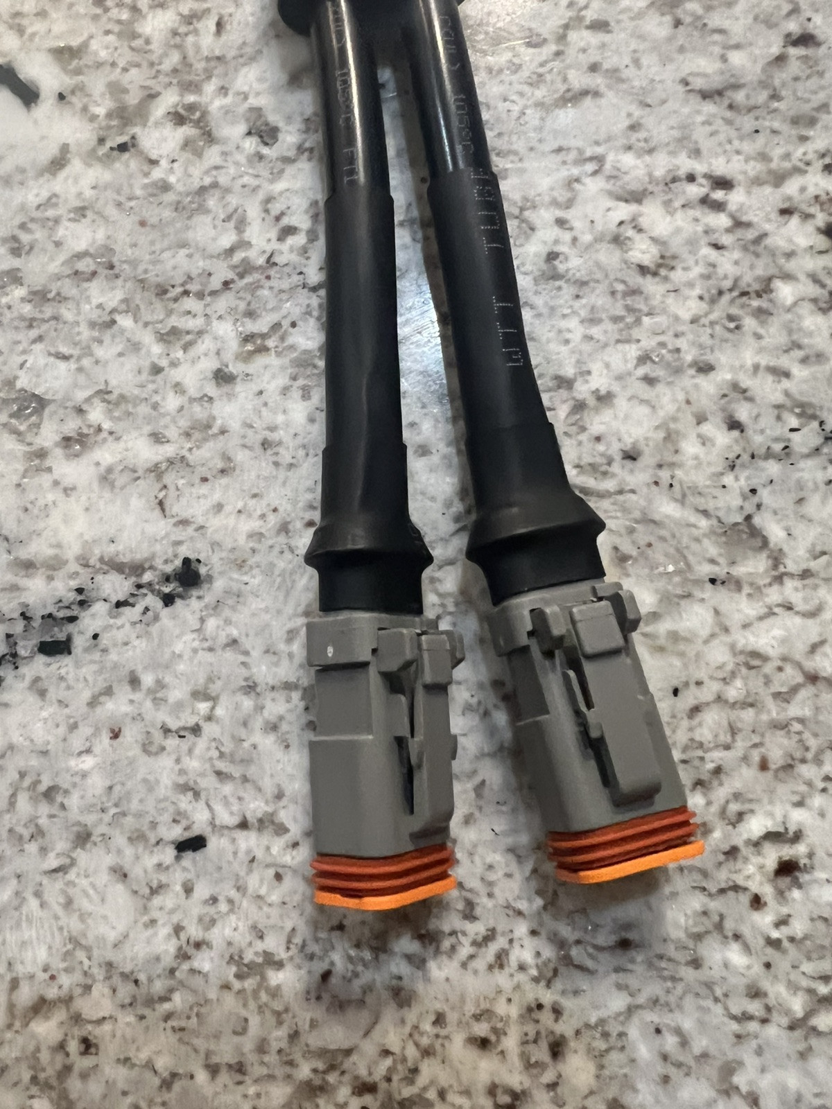 IP67 Y-type Waterproof Gray DT Connector 2Pin Female To Male Splitter Deutsch