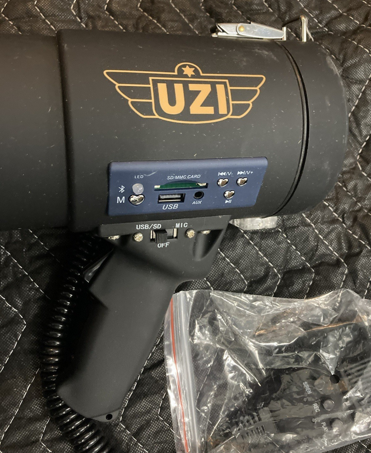 Uzi Pro Loud Big Bluetooth Megaphone 50W Professional Bullhorn