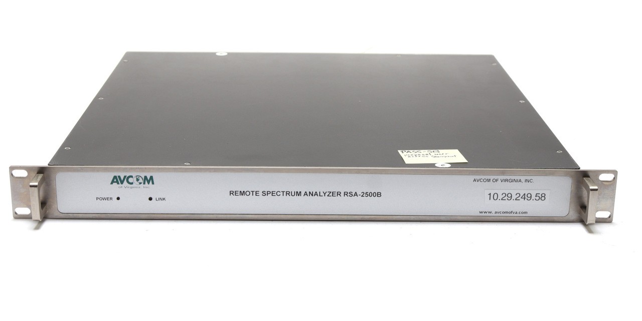 AVCOM RSA-2500B Rack Mount Wideband Spectrum Analyzer