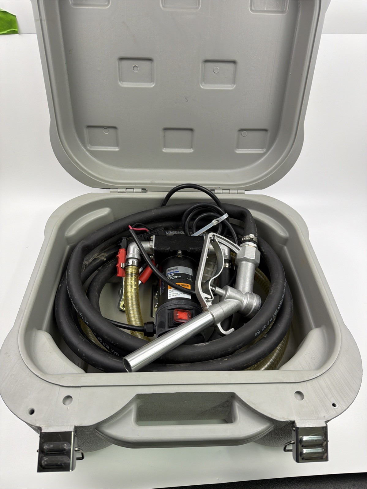 Roughneck Portable 12V Fuel Transfer Pump Kit – 10 GPM Diesel or Kerosene