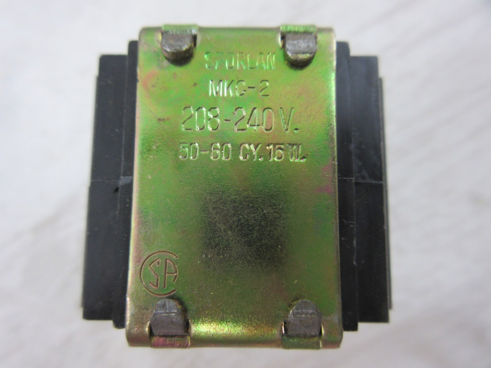 SPORLAN MKC-2 REFRIGERANT LIQUID LINE SOLENOID VALVE COIL 208/240 V NOS