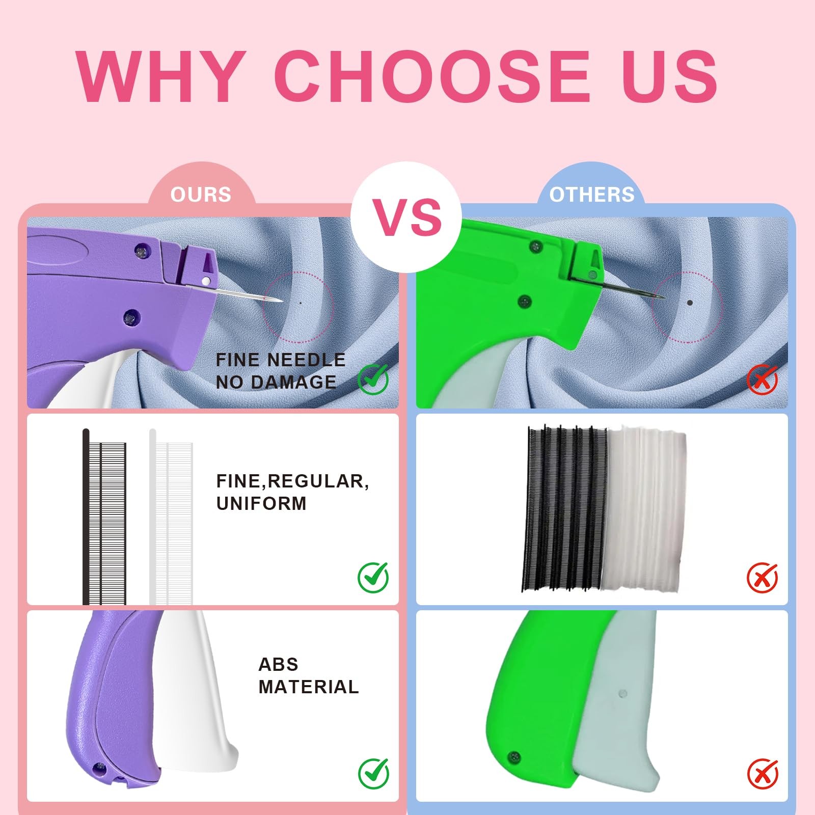 Stitch Gun for Clothes -Handheld Quick Clothing Fixer – purple