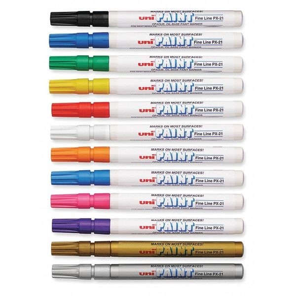 Uni-Paint 63721 Industrial Marker,Fine Point,Pk12