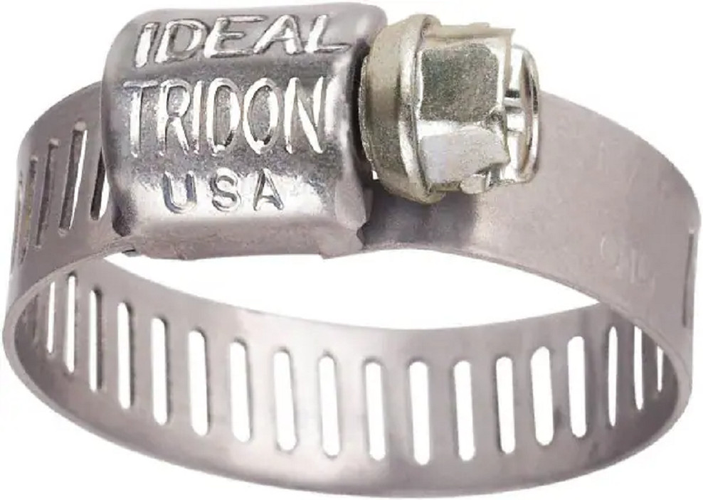 62M12 Ideal Micro Stainless Steel Clamps SAE #12, .69″-1.25″ Diameter, Box of 10
