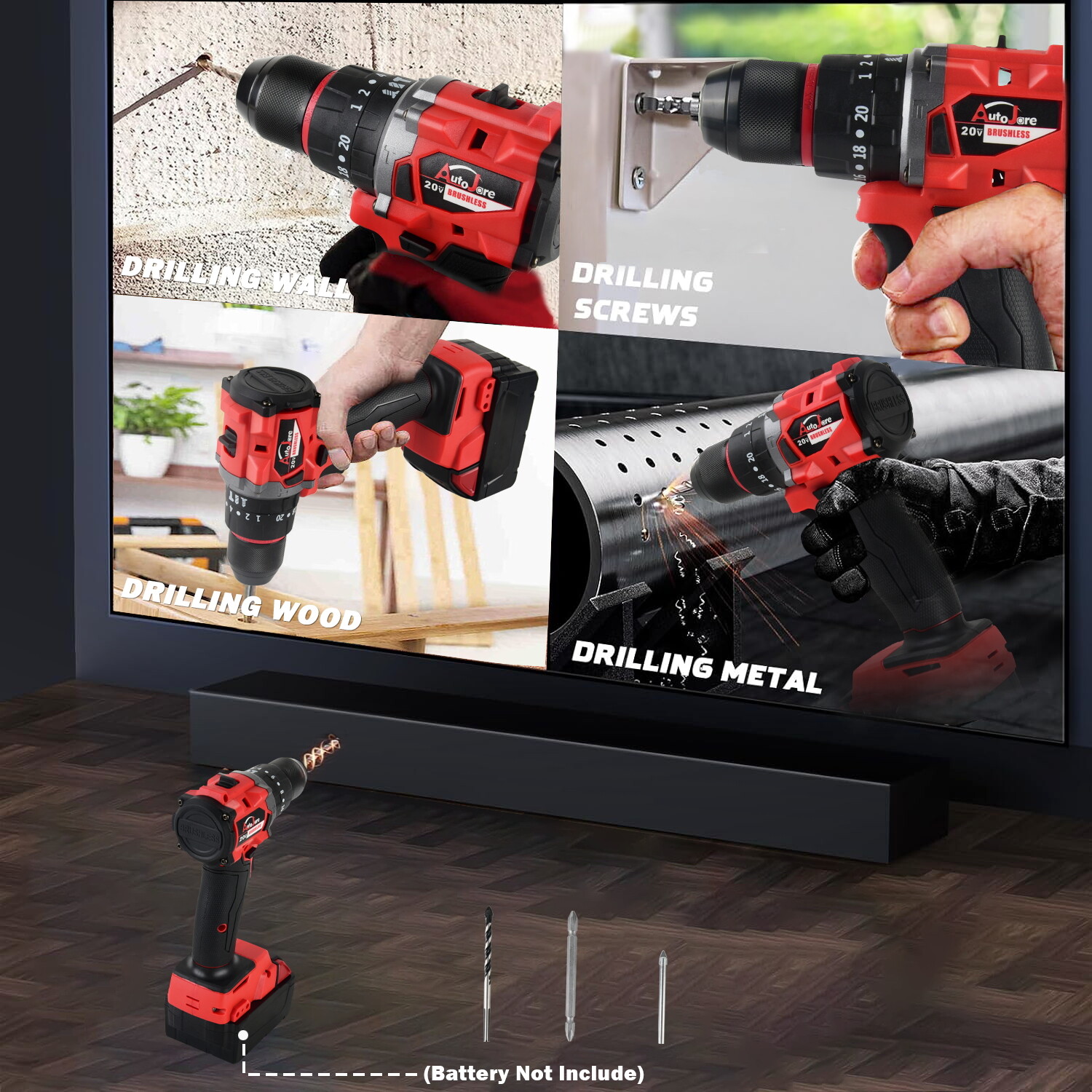 Cordless Drill For Milwaukee 18V Battery Brushless 575in-lbs Tool Only