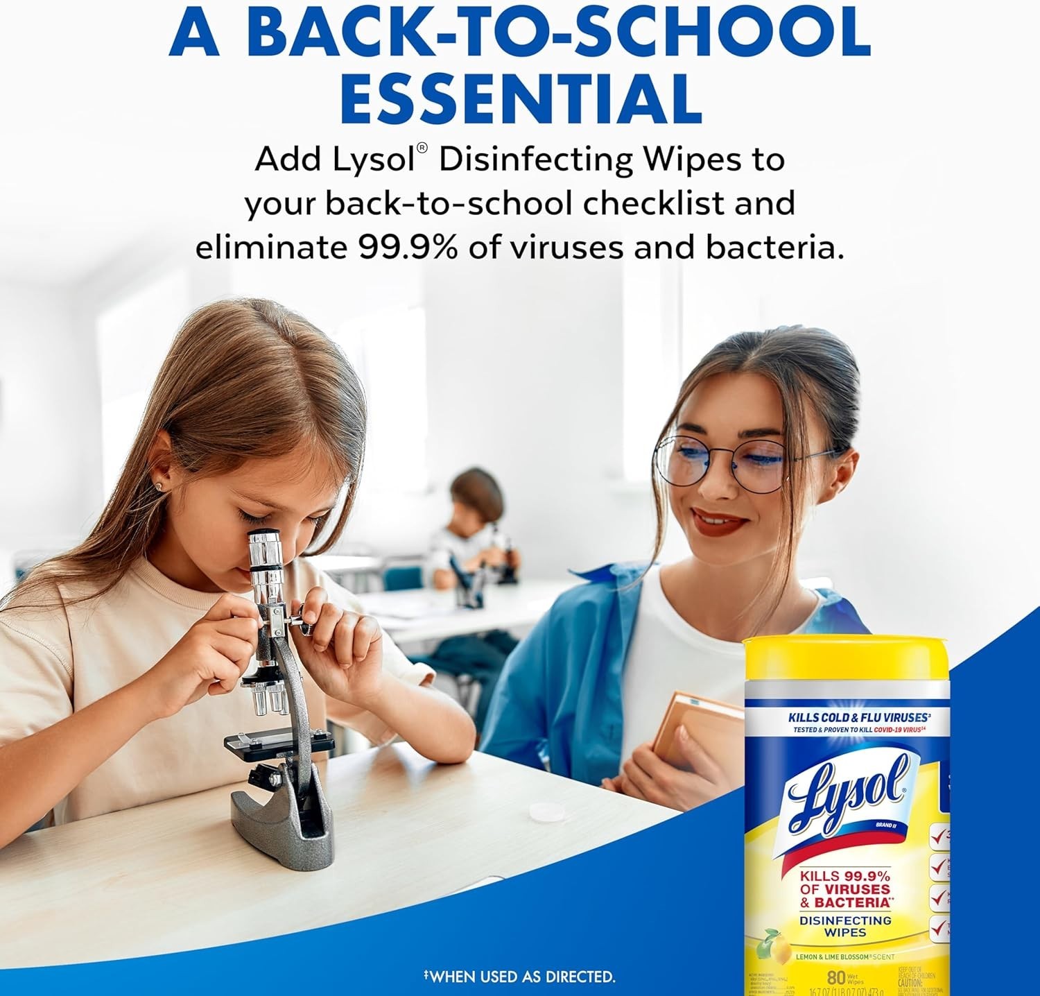 Lysol Disinfecting Wipes Bundle, 80 Count – Home Cleaning Supplies Lemon Lime