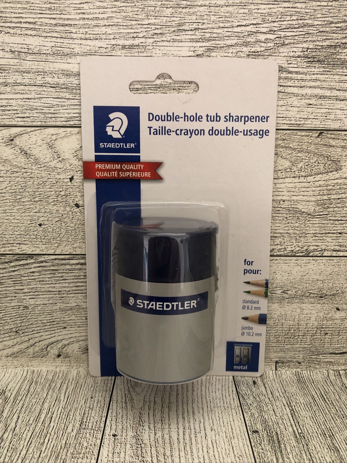 STAEDTLER Manual Pencil Sharpener Blue/Silver (512 001 BK 03)