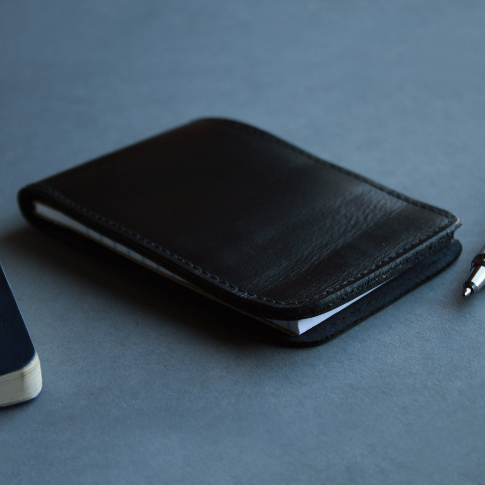 ASR Federal Leather 3×5 Standard Memo Book Cover – Plain Black