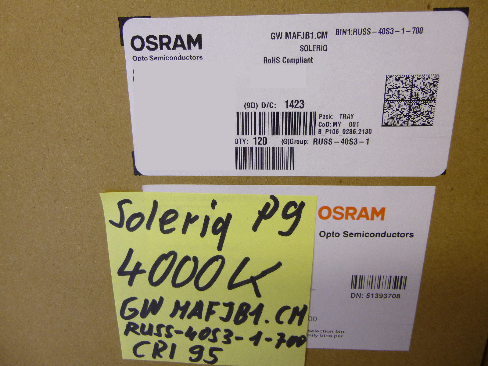 1 piece OSRAM LED SOLERIQ P9 | COB | 4000K WHITE | 2620lm | CRI 95 |GW MAFJB1.CM