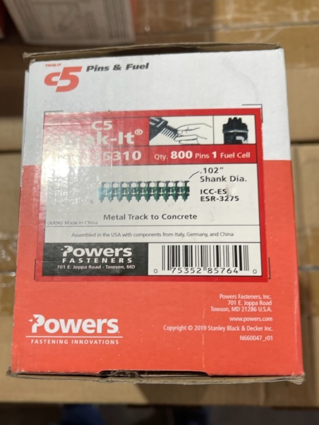 POWERS FASTENERS C5 TRAK-IT 3/4″ PIN 55310