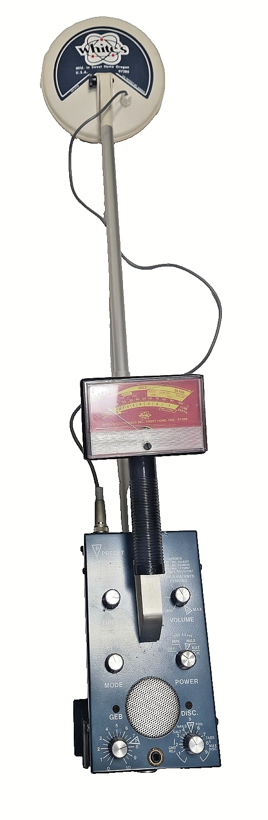 Vintage Whites Coinmaster 6000/Di Professional Series 3 Metal Detector w Case
