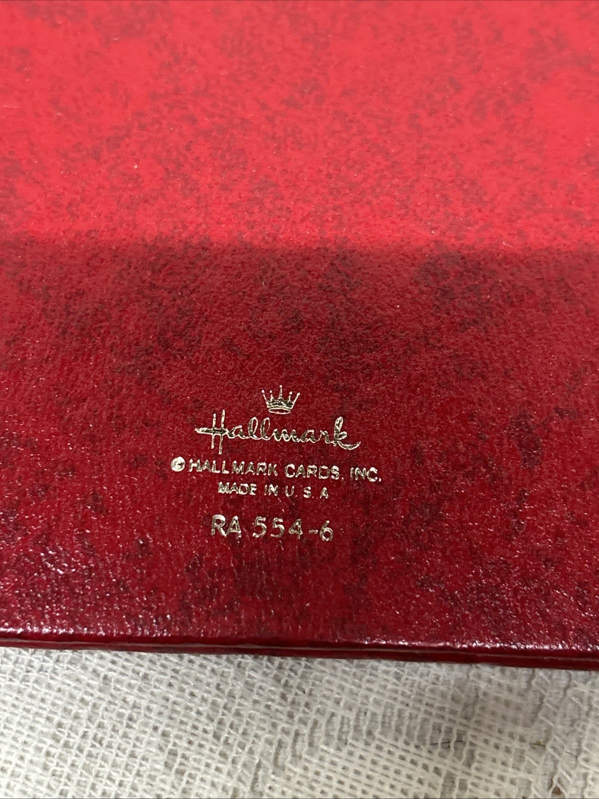 Hallmark Travel Journal Red with Gold lettering Vintage 1975 Hardcover