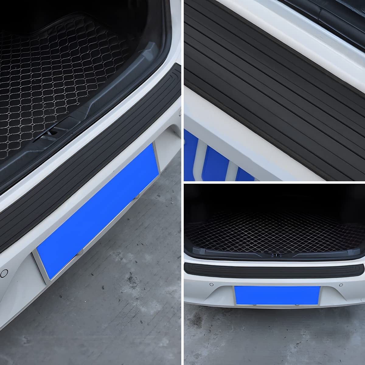 Car Rear Bumper Protector Guard – Anti-Scratch Rubber Cover Strip for Most Ca…