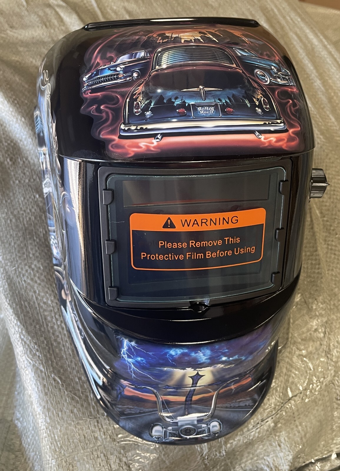 RCRS true color Solar Auto Darkening Welding/grinding Helmet mask hood