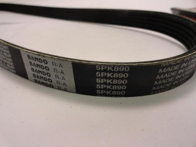 197595 New-No Box; Bando 5PK890 Serpentine Belt 350K5; 5-ribs 35.0″L; 1MGU1