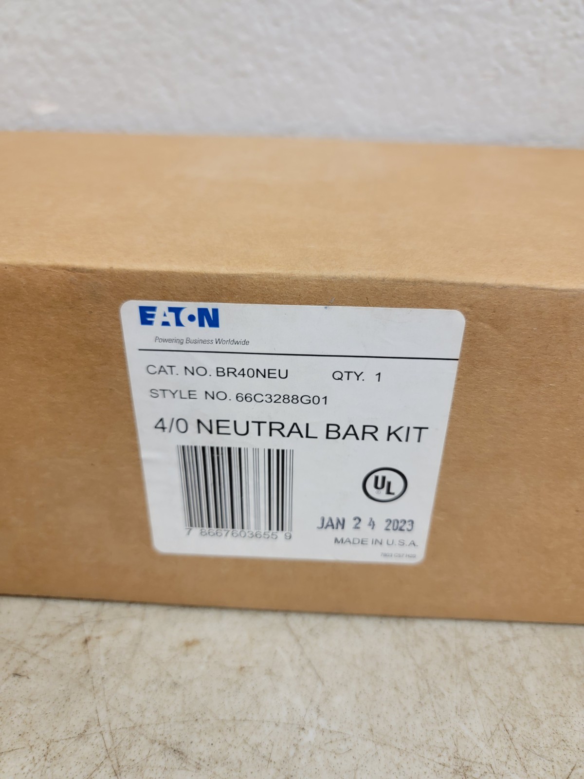 (3) Eaton NSB BR40NEU, 4/0 Neutral bar Kits For Load Centers and Panelboards NEW