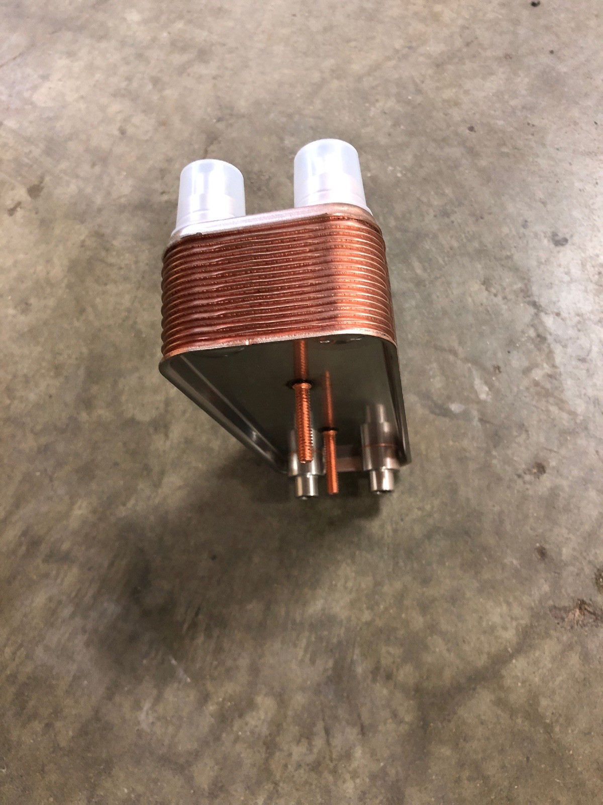 NEW, ALPHA LAVAL, AC10-16, BRAZED PLATE HEAT EXCHANGER, -58 – 347F, R410A. (41C)