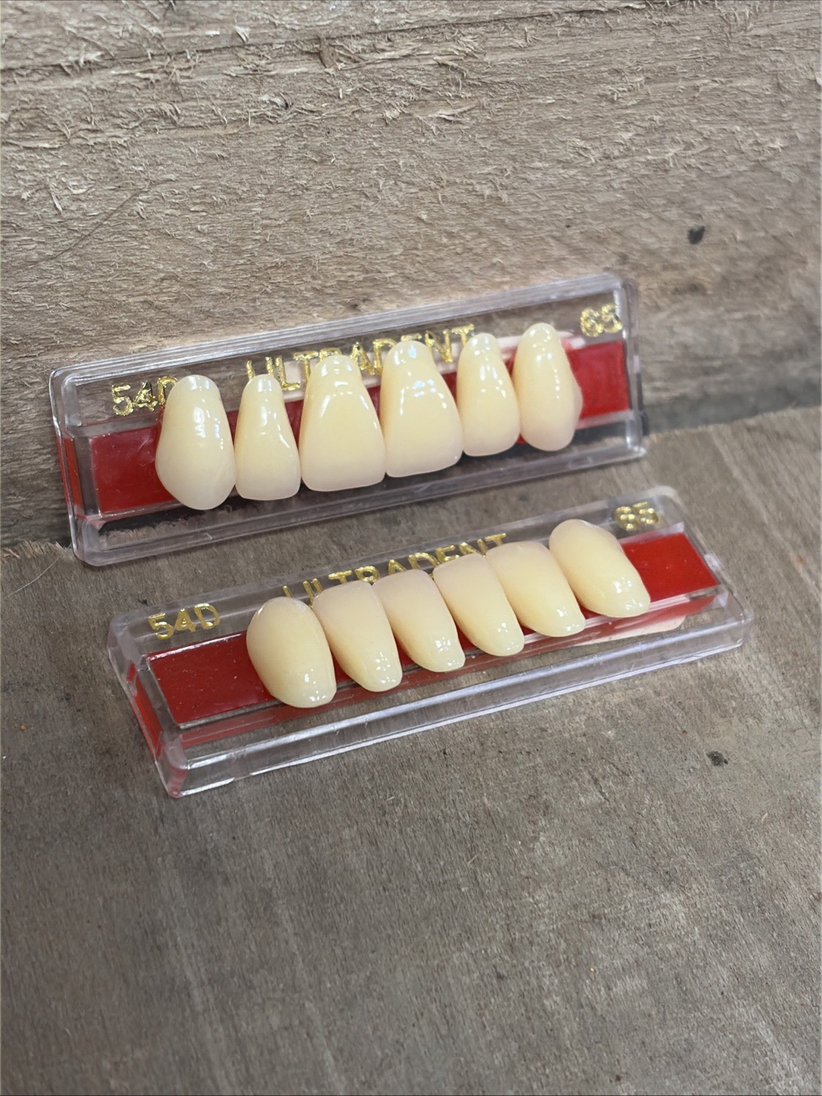 Ultradent Synthetic Polymer False Teeth 2 Sets of 12 – 24 Total Size 42D 54D 65
