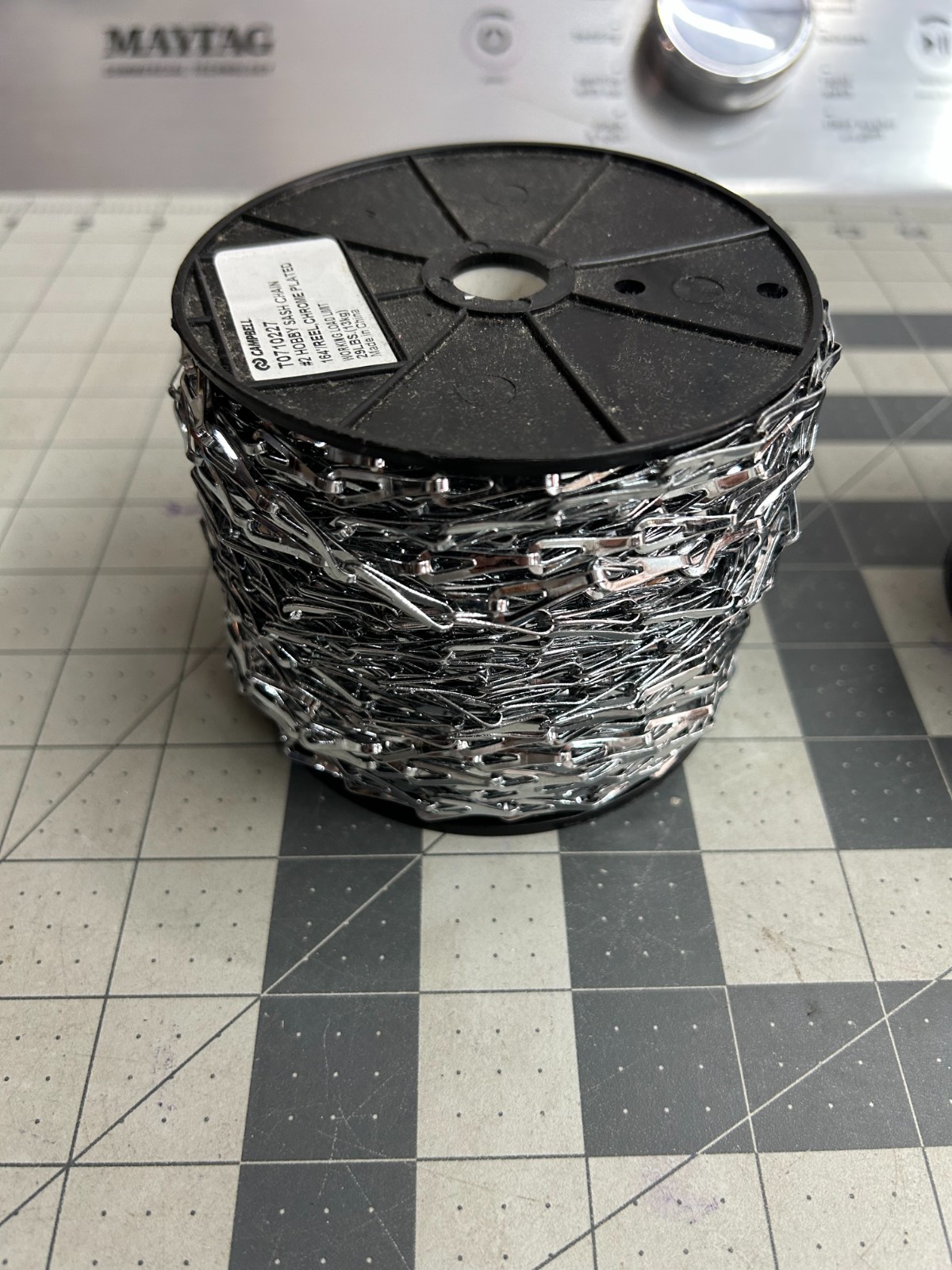 NOS 2-pack lot Campbell T0710227 #2 Hobby Sash Chain Steel Chrome Plated 164′