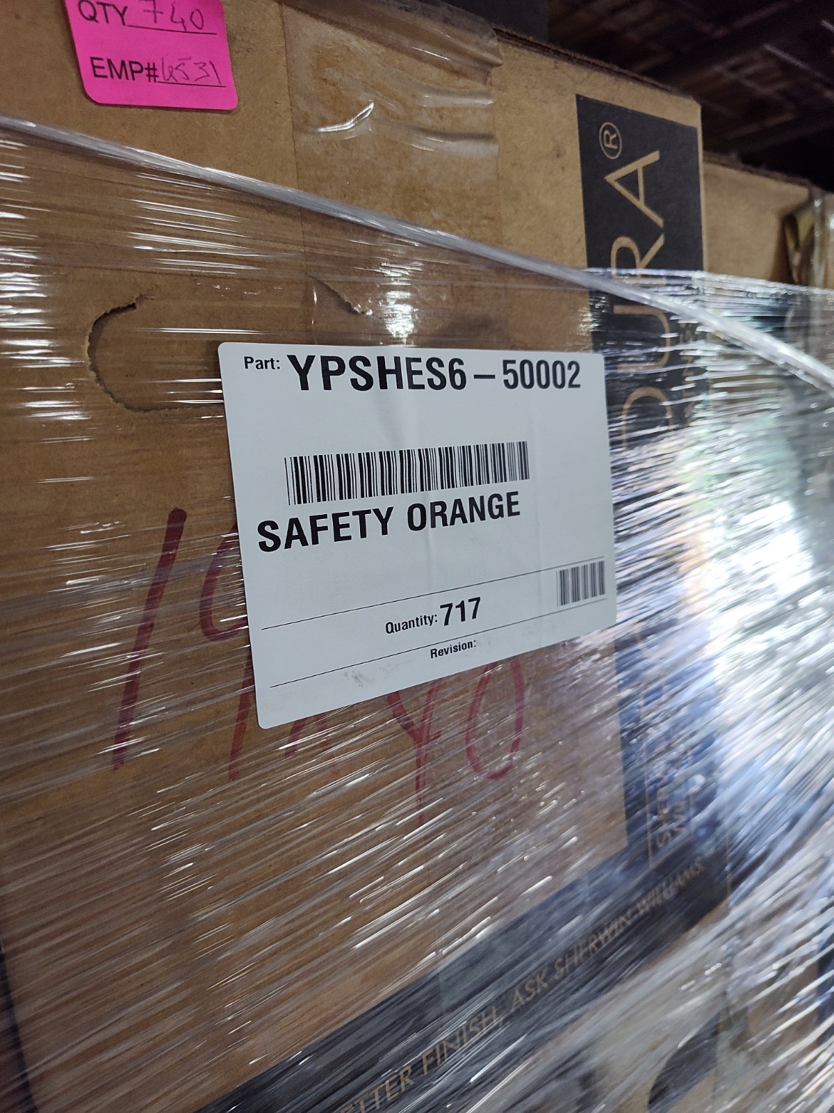 Sherwin-Williams Powdura Hybrid Powder Coating Safety Orange HES6-50002 40 LB EA