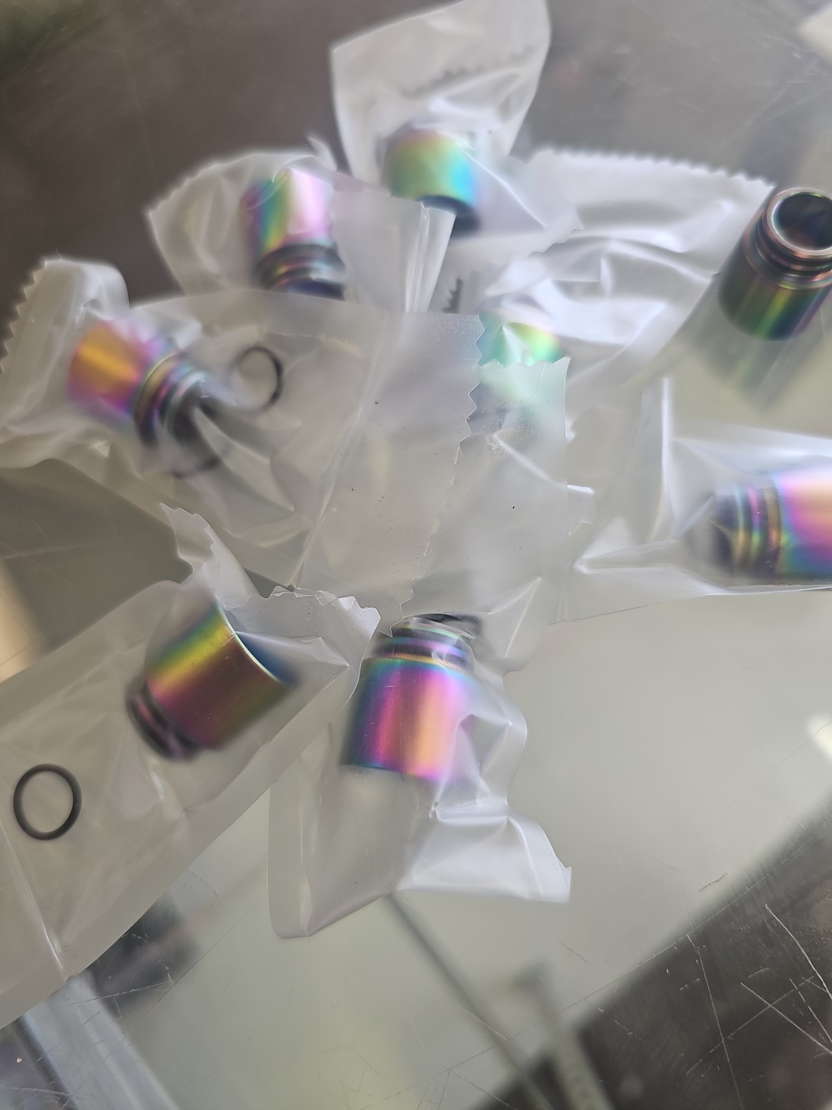 U.S SELLER_ 810 NEO CHROME – DRIP TIP BILLET MACHINED NOZZLE – Lot Of 8
