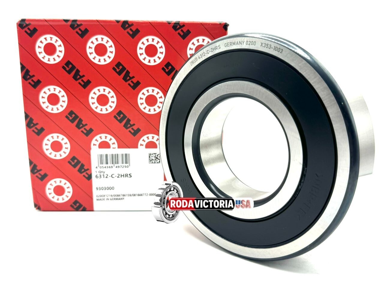 6312 2RS 60x130x31mm Rubber Sealed FAG Ball Bearing 100% GENUINE FAG VERIFIABLE