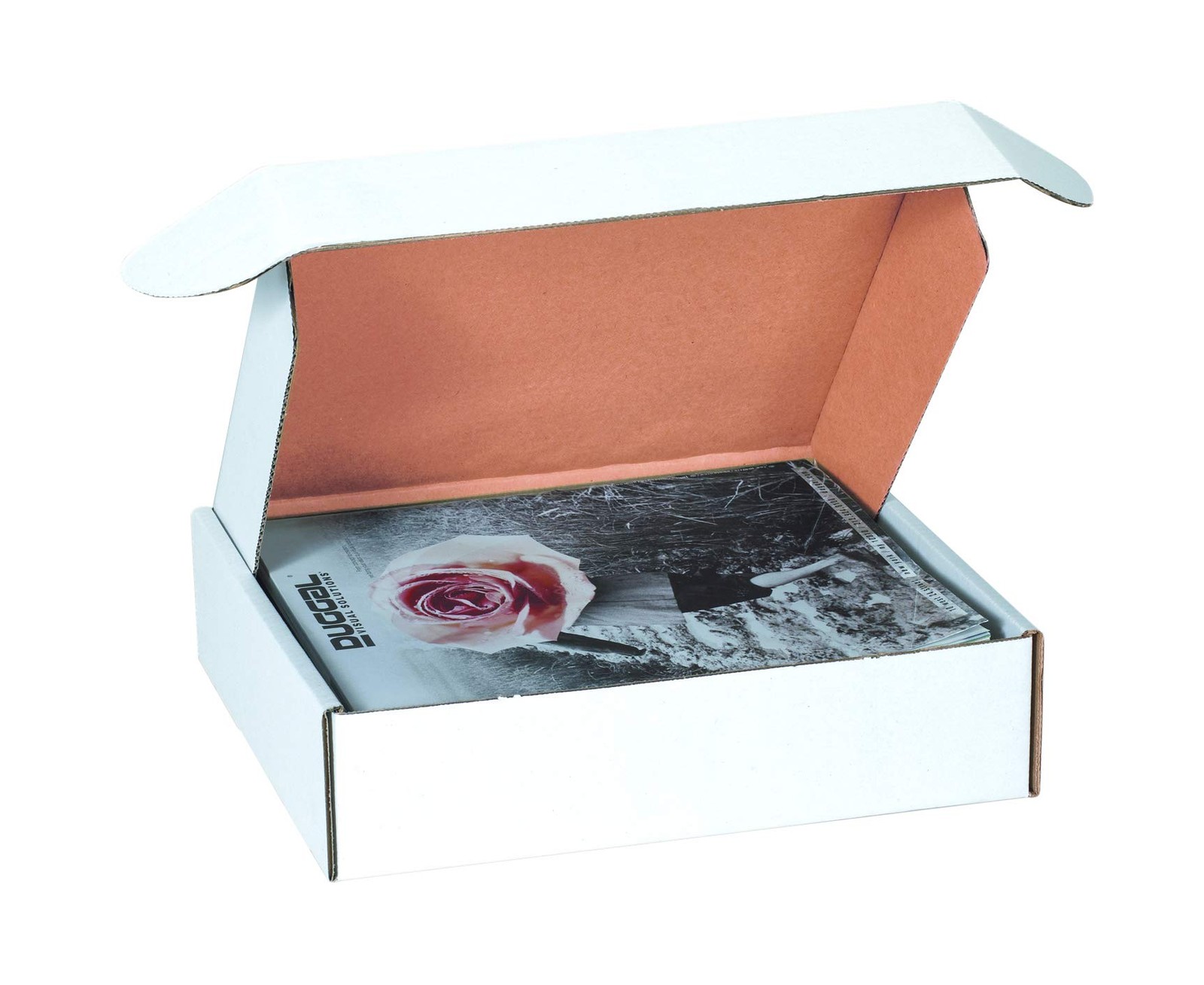 Aviditi White Deluxe Literature Mailing Boxes, 12 1/8 x 9 1/4 x 2 Inches, Pack o