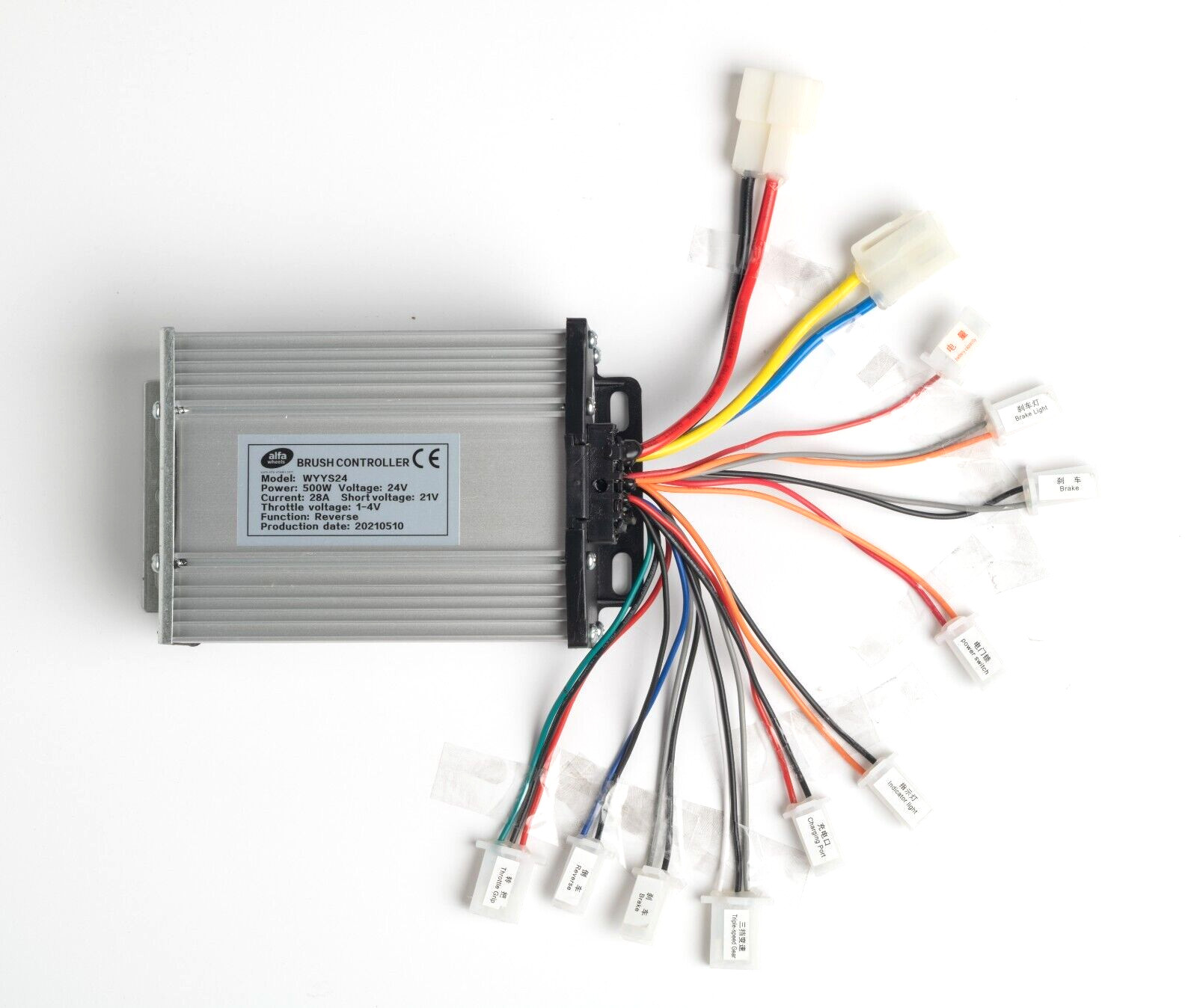500W 24V Kit Motor Control Box w Reverse+Thumb Throttle f Electric Kart eATV DIY