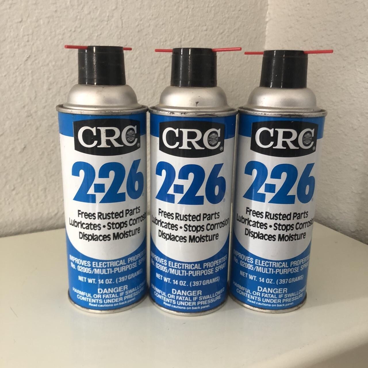 3 CRC 2-26 Multi Purpose Precision Lubricant Spray 02005 14 oz 397g Plastic Safe